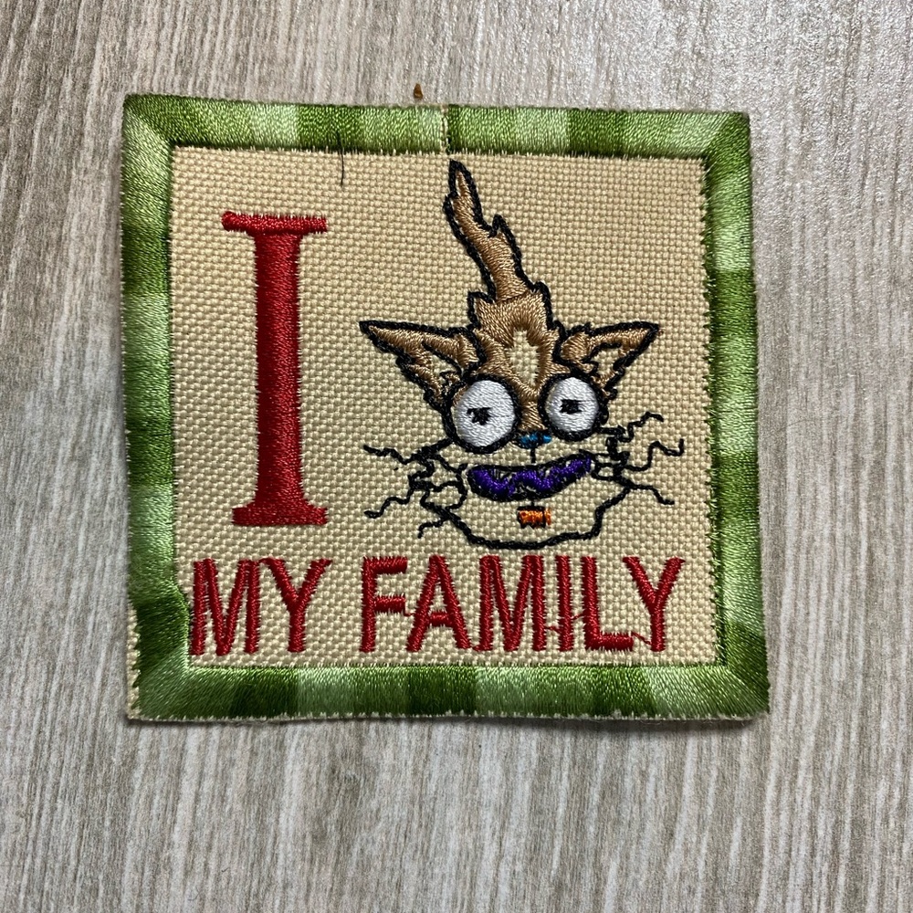 Rick and Morty “I Squanch My Family” Patch – 3x3" – Good Used Condition